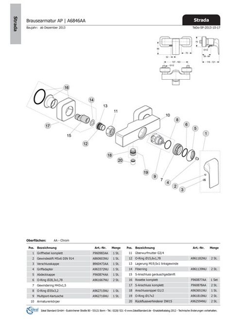 IS-JADO-Innen-und-Aussen-Rosette-quadratisch-Chrom-F960877AA gallery number 1